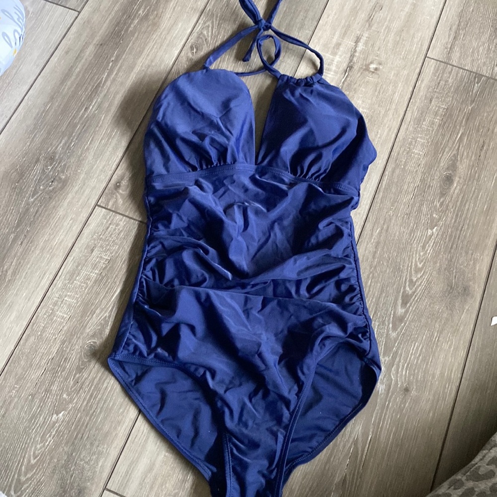 Navy blue swimsuit!